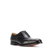 Church's Svarta Oxford Platta Skor Black, Herr