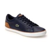 Lacoste Blå Sneakers med PU Läder Överdel Blue, Herr