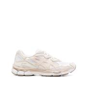 Asics Mesh Patch Sneakers - Beige/Vit Beige, Herr