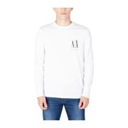 Armani Exchange Vit Bomull T-shirt Höst/Vinter Kollektion White, Herr