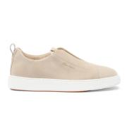 Santoni Rosa Mocka Sneakers med Gummisula Pink, Herr