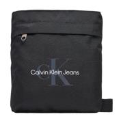 Calvin Klein Svart Crossbody Väska Höst/Vinter Stil Black, Herr