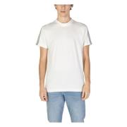 Calvin Klein Jeans Beige Bomull T-shirt, Kort Ärm White, Herr