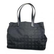 Chanel Vintage Pre-owned Nylon handvskor Black, Dam