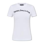 Versace Jeans Couture T-shirt med logotyp White, Dam