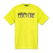 Versace Jeans Couture T-shirt med tryckt logotyp Yellow, Herr