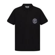 Versace Jeans Couture Polo med logotyp Black, Herr