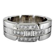 Cartier Vintage Pre-owned Silver ringar White, Dam