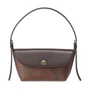 Etro Elegant Paisley Jacquard Handväska Brown, Dam