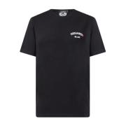 Dsquared2 Logo Print Bomull T-shirt Black, Herr