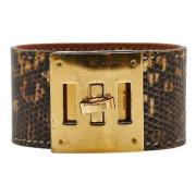 Hermès Vintage Pre-owned Laeder armband Brown, Dam