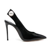 Casadei Svarta Mid-Häl Dam Pumps Black, Dam