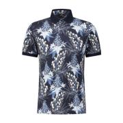 Etro Polo Skjorta med Blommigt Tryck Blue, Herr