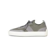 Tod's Läder- och Stickade Sneakers Gray, Herr