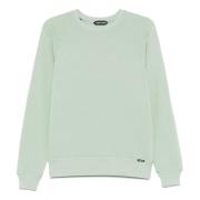 Tom Ford Blandad bomullsweatshirt Green, Herr