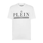 Philipp Plein Vit Bomull T-shirt White, Herr