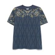 Etro Multifärgad T-shirt och Polo Blue, Herr