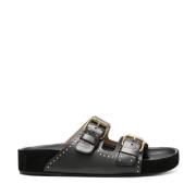 Isabel Marant Svarta Sandaler Lennyo Stil Black, Dam