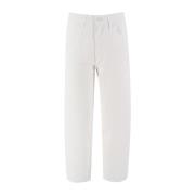 PINKO Vida ben högmidjade vita jeans White, Dam