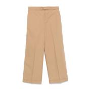 Seventy Beige Byxor med Uppvikt Manschett Beige, Dam