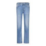 Replay High-Waist Straight Leg Jeans Blue, Dam