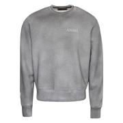 Amiri Vintage Logo Sweatshirt i Grå Gray, Herr