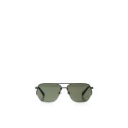 Jacquemus Svarta metallram UV-skyddssolglasögon Black, Unisex