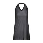 Rick Owens Svart Topplagg Elegant Stil Black, Dam