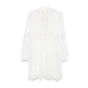 Zimmermann Vit Broderie Anglaise Klänning White, Dam