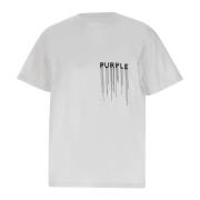 Purple Brand Brilliant Bomull T-shirt Vit White, Herr