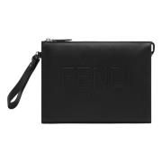 Fendi Mjuk Clutchväska Black, Herr