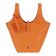 Polo Ralph Lauren Snygg Cross Body Väska Gul Orange Orange, Dam