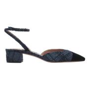 Aquazzura Låg Fransk Sandal Blue, Dam