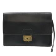 Hermès Vintage Pre-owned Laeder kuvertvskor Black, Dam