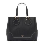 Lancel Elegant Carryall Väska med Central Dragkedja Black, Dam