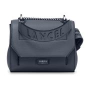 Lancel Blå läder crossbodyväska Ninon Blue, Dam