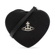 Vivienne Westwood Hjärta Crossbody Väska i Svart Black, Dam