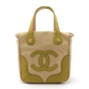 Chanel Vintage Pre-owned Canvas totevskor Beige, Dam