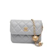 Chanel Vintage Pre-owned Laeder chanel-vskor Gray, Dam