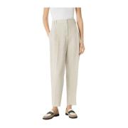 Brunello Cucinelli Beige Byxor Beige, Dam