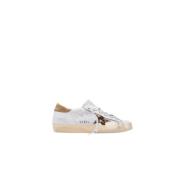 Golden Goose Leopardmönstrade Stjärn Sneakers Blå Blue, Dam