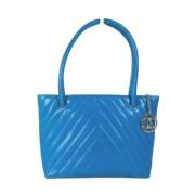 Chanel Vintage Pre-owned Laeder chanel-vskor Blue, Dam