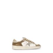 Golden Goose Sneakers i läder och mocka med ikonisk stjärna Beige, Dam