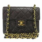 Chanel Vintage Pre-owned Laeder axelremsvskor Black, Dam