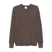 Calvin Klein Taupe Brun Crew Neck Sweater Brown, Herr