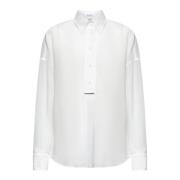 Brunello Cucinelli Vit Skjorta med Monili Broderidetaljer White, Dam