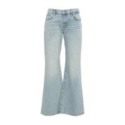 7 For All Mankind Blå Flare Jeans Damkläder Blue, Dam