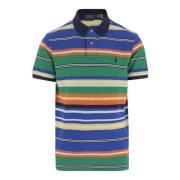 Polo Ralph Lauren Randig bomullspolotröja med logotyp Multicolor, Herr