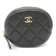 Chanel Vintage Pre-owned Laeder plnbcker Black, Dam