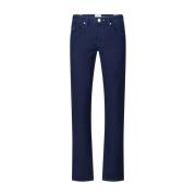 Tramarossa Slim Fit Byxor med knappar Allover Mönster Blue, Herr